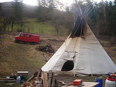 Bisam Jimm: Unser Tipi ist auch zu mieten